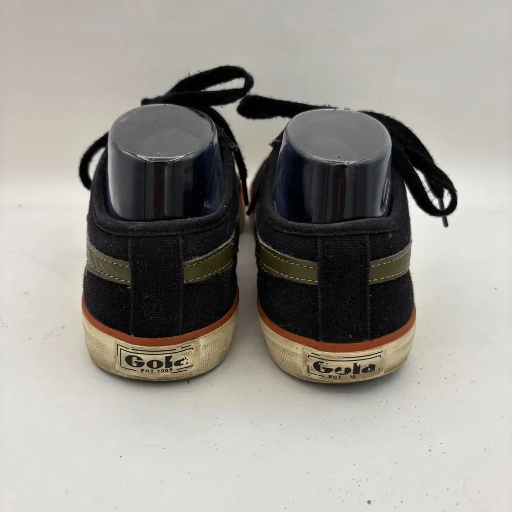 Gola Comet Mens 9 Black Low Top Sneakers Retro Casual Shoes Gum Sole